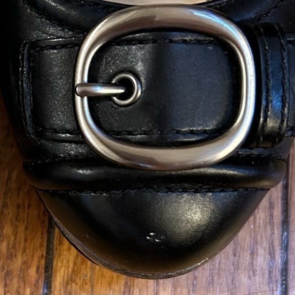 Coach Black Arista Buckle Stacked Heels, size 6 - Picture 11 of 11
